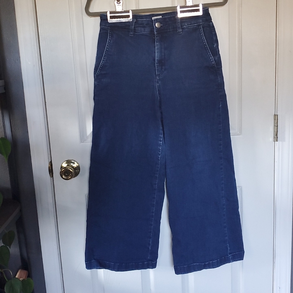 High waisted wide leg jeans